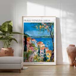 Friuli-Venezia Giulia Travel Poster Italian Wall Art - thumbnail 3