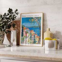 Friuli-Venezia Giulia Travel Poster Italian Wall Art - thumbnail 2