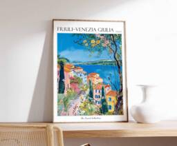 Friuli-Venezia Giulia Travel Poster Italian Wall Art - thumbnail 1