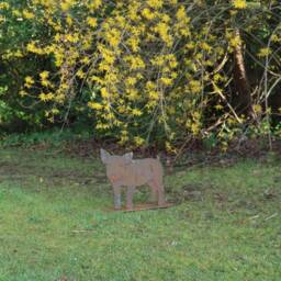 Rusty Metal Pig Garden Statue, Farmhouse Decor - thumbnail 3