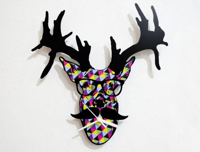 Hipster Deer - Wall Clock - image 1