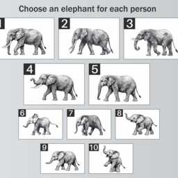 Personalised Elephant Family Print, Custom Home Decor, Animal Mothers Day, Birthday Gift, New Print - thumbnail 3