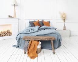 Linen Duvet Cover, Linen Dovet Boho Cover Queen, Organic Softened Stonewashed Bedding, Wedding Gift