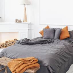 Linen Duvet Cover, Linen Dovet Boho Cover Queen, Organic Softened Stonewashed Bedding, Wedding Gift - thumbnail 3