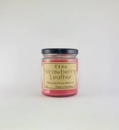 strawberry Leather Candle
