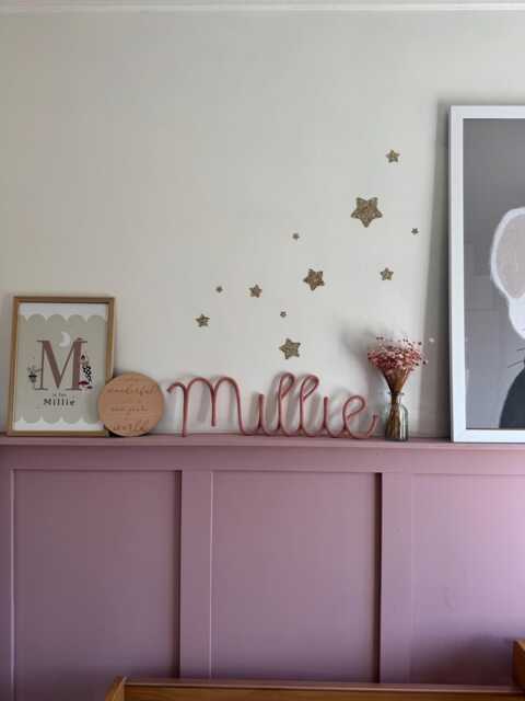 Name Decor Kids Room, Personalised Name Sign, Wire Wall Kids For Wall, Knitted Wire Lettering - image 1