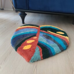 Tufted Monstera Leaf Rug Gift For Christmas - thumbnail 2