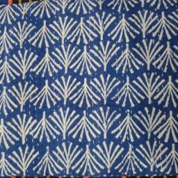 Kantha Throw Block Print Kantha Quilt, Bedspread, Coverlet Size Multi - thumbnail 2