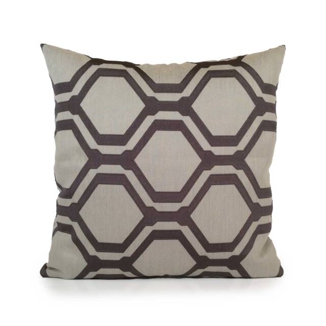 Light & Dark Grey Pillow, Throw Pillow Cover, Decorative Cushion Pillowcase, Toss, Cotton Blend, Geometric Pattern - image 1