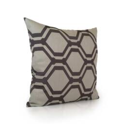 Light & Dark Grey Pillow, Throw Pillow Cover, Decorative Cushion Pillowcase, Toss, Cotton Blend, Geometric Pattern - thumbnail 2