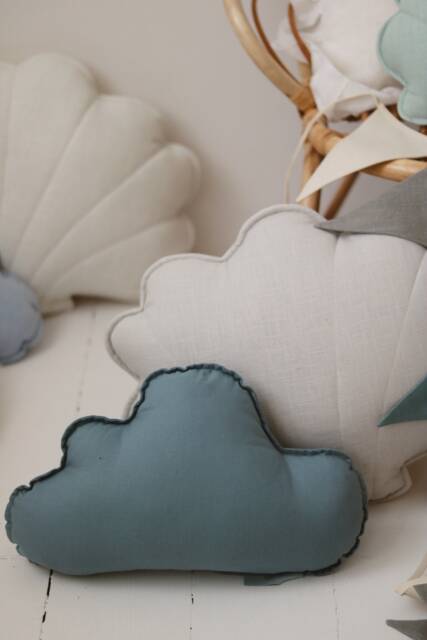 "Linen Cloud Pillow ""Eye Of The Sea" - image 1
