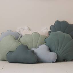 "Linen Cloud Pillow ""Eye Of The Sea" - thumbnail 2
