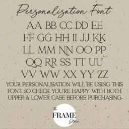 First Christmas Home Gift - Wooden Engraved Photo Frame Personalised Names & Address - thumbnail 3