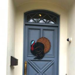 Thanksgiving Turkey Decor Wooden Wall Art Door Sign Bird Holiday - thumbnail 2