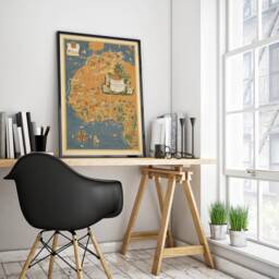 Vintage Pictorial Map Of North & West Africa Africa Wall Art Poster Print - thumbnail 3