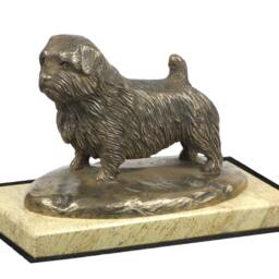 Norfolk Terrier , Dog Sand Marble Base Statue, Limited Edition, Artdog. Made Of Cold Cast Bronze. Perfect Gift. Limited Edition - thumbnail 3