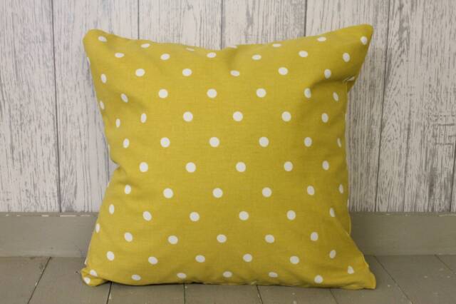 Mustard Dotty Scatter Cushion - Lovely Cushion Summer Vibes - image 1
