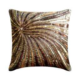 "Decorative Brown Couch Pillow 16""x16" - thumbnail 1