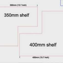 Gloss White Corner Shelf With Chrome Fittings Modern Shelves Multiple Sizes Cascading Available Bathroom Shelving Office Living - thumbnail 2