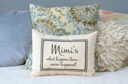 Grandmother Christmas, Grandparents Day Gift, Personalized Cushion, Mimi Grandparent Pregnancy Reveal, Hard To Buy For