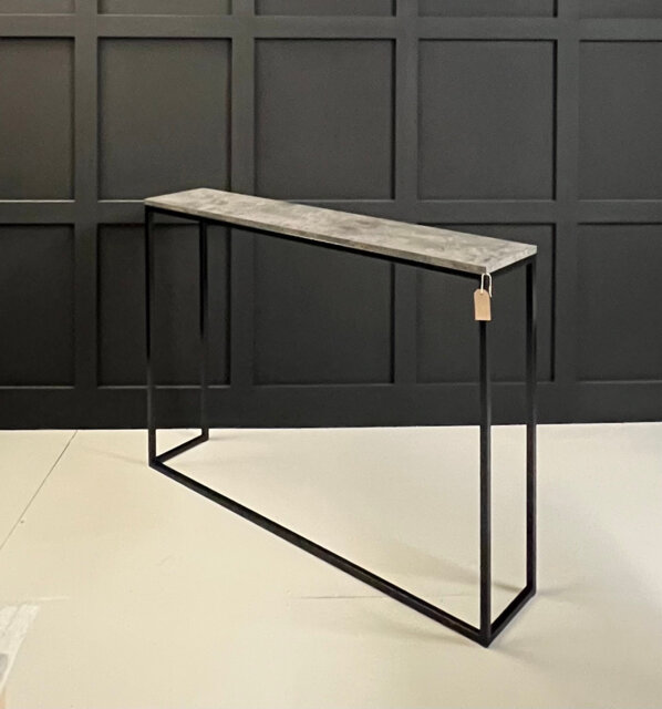 Mild Steel Framed Console Table Radiator Cover Sideboard Hallway Furniture - image 1