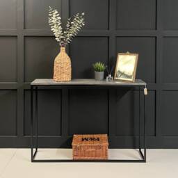 Mild Steel Framed Console Table Radiator Cover Sideboard Hallway Furniture - thumbnail 3