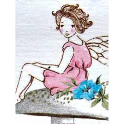Slate Heart, Fairy Garden Accessories, Decor, Gifts, Girls Bedroom - thumbnail 3