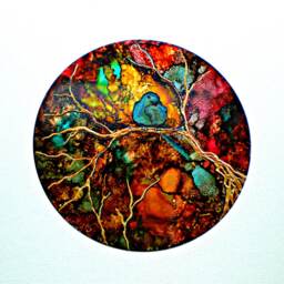 Hand Painted Metal Wall Art Blue Birds & Floral Decor - thumbnail 2
