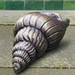 Concrete Seashell Garden Ornament Outdoor Shell Sculpture Handmade Stone Pond Decor Cement Patio Figurine Yard Art Ocean Lover Gift - thumbnail 2