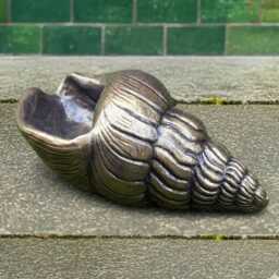 Concrete Seashell Garden Ornament Outdoor Shell Sculpture Handmade Stone Pond Decor Cement Patio Figurine Yard Art Ocean Lover Gift - thumbnail 4
