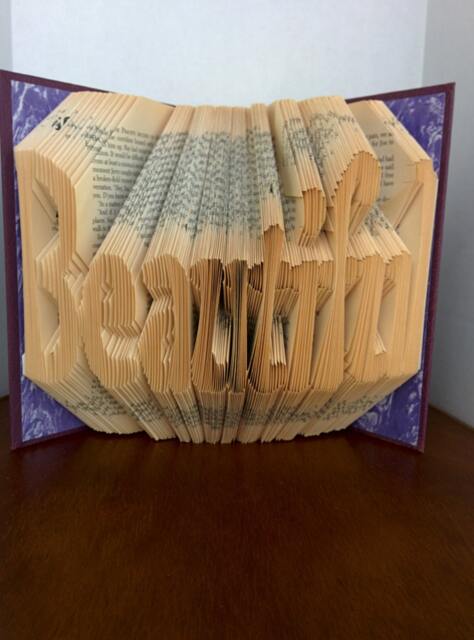Folded Book Art - Customizable - image 1