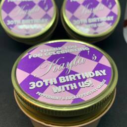 50 Personalized Candle Tins - Custom Soy Candles, Wedding Favors - thumbnail 4
