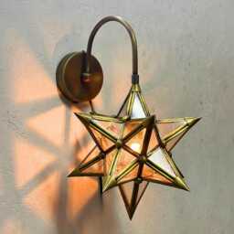 Outdoor Star Lamp, Wall Light, Wall Sconce, Morocco Wall Light, Morocco Lighting, Turkish Light, Morocco Lamp, Moravian Lamp, Porch Star Lamp - thumbnail 3