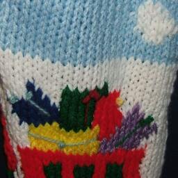 Personalized Hand Knitted Christmas Stocking - thumbnail 2