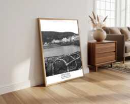 staithes, North Yorkshire Photography Print Black & White Gallery Wall Art - thumbnail 1