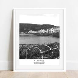 staithes, North Yorkshire Photography Print Black & White Gallery Wall Art - thumbnail 3
