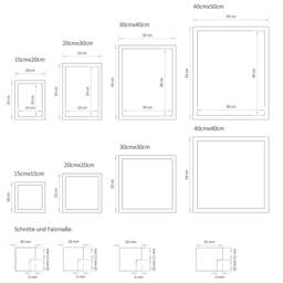 Solid Oak Square Picture Frame - thumbnail 4