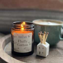 Fluffy Cotton Soy Candle, Luxury Home Fragrance Gift - thumbnail 3