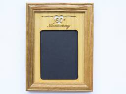 60Th Anniversary Photo Frame - 5x7 Holds 3x5 Photo- Wedding Gift, 60 Anniversary, Diamond Gift For Couple - thumbnail 1