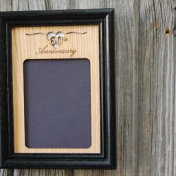 60Th Anniversary Photo Frame - 5x7 Holds 3x5 Photo- Wedding Gift, 60 Anniversary, Diamond Gift For Couple - thumbnail 3