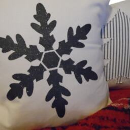 Snowflake. Decor. Toss Pillow Covers. Throw Pillow Slipcovers. Holiday. Christmas Winter Decor - thumbnail 3