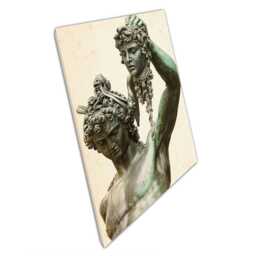 Perseus & Medusa Statue Italian Renaissance Wall Art Print On Canvas For Home Office Decor - thumbnail 1