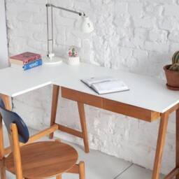 Corner Desk With Two Drawers Luka Oak - Left Side - thumbnail 2