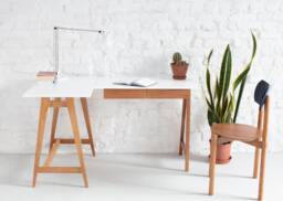 Corner Desk With Two Drawers Luka Oak - Left Side