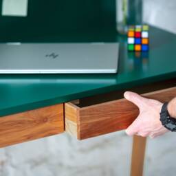 Corner Desk With Two Drawers Luka Oak - Left Side - thumbnail 3