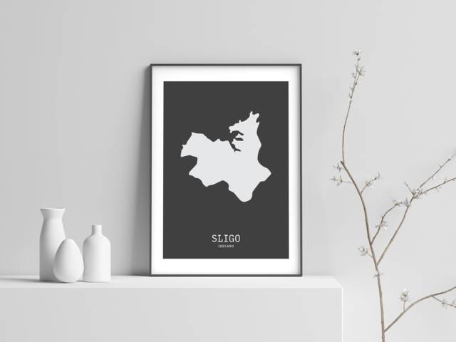 Sligo Map Print, County Wall Art - image 1