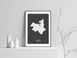 Sligo Map Print, County Wall Art - thumbnail 1
