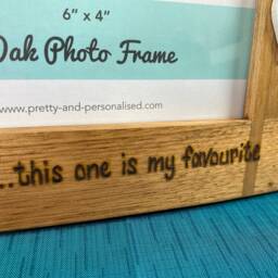 "Dad Of All The Walks We Have Taken Together - Wedding, Walk Down Aisle Personalised Oak Photo Frame 6x4"", 7x5" - thumbnail 3