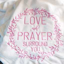 Terminally Ill - Get Well Gift Sympathy Cancer Patients Inspirational Motivational Custom Embroidered Throws & Blankets - thumbnail 3