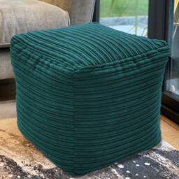Beanbag Cube Footstool Jumbo Cord Beanbags This Bean Bag Cube Is Ready Filled - thumbnail 2